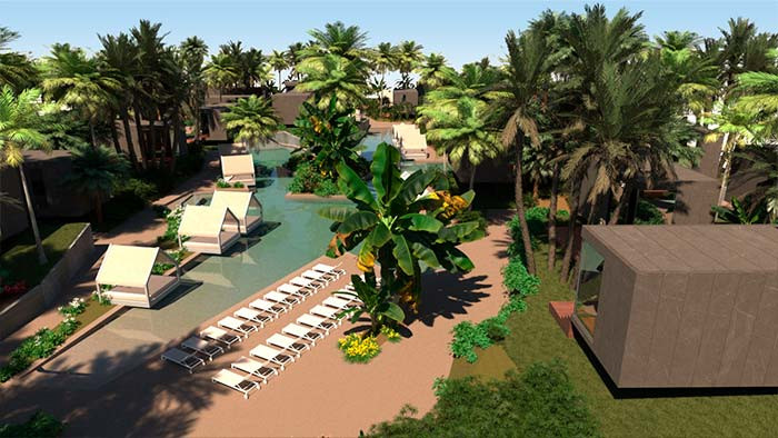Vertice Hotels proyecta un eco-resort de lujo desmontable y transportable